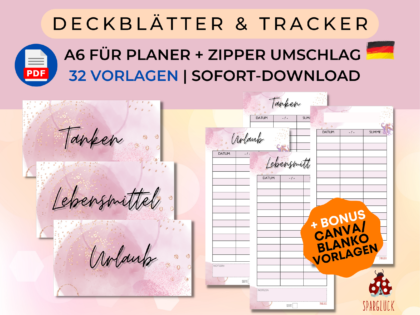 32 Deckblätter Rosa Gold